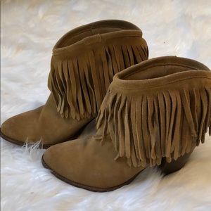 Frye Ilana Fringe Short Bootie